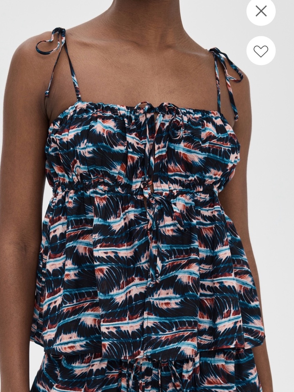NWT Ulla Johnson tallulah coverup camisole open tie front  sz xl $220